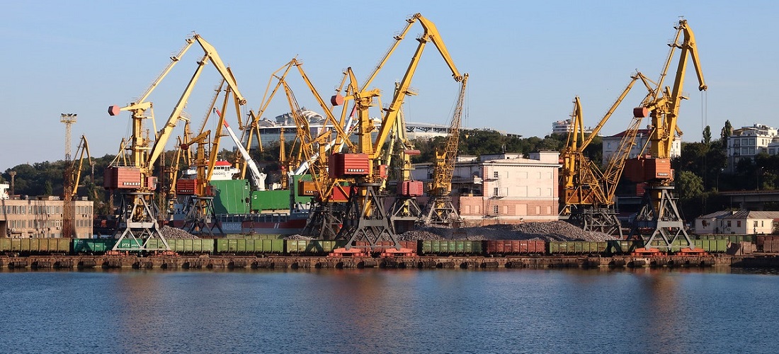 Odessa Marine Trade Port. Original public domain image from Wikimedia Commons